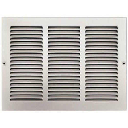 Truaire 14 In X 10 In White Stamped Return Air Grille