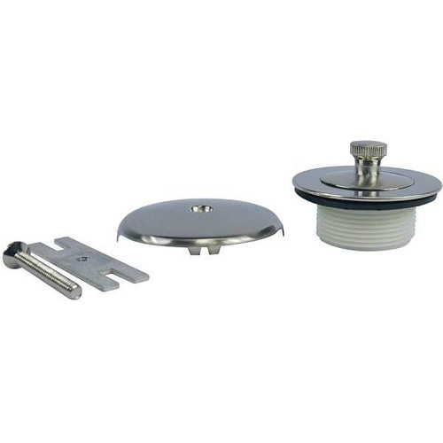 Danco Lift And Turn Bath Tub Drain Trim Kit With Overflow In Brushed Nickel 275982