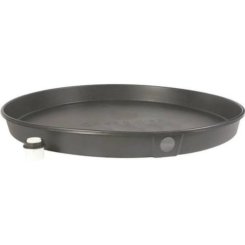 Camco 28" ID Plastic Water Heater Drain Pan With PVC Fitting