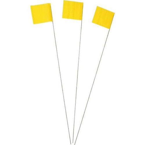 Intertape Polymer Group 2.5 In. X 3.5 In. X 21 In. Plain 10 Yellow Flagpackage Of 100