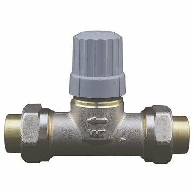 Danfoss 1/2" Solder Union Straight Mount Thermostatic Radiator Valve Body