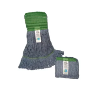 ABCO Small Blended Looped Mop, 5" Headband, 16 Oz., Blue, Green Seal Certified