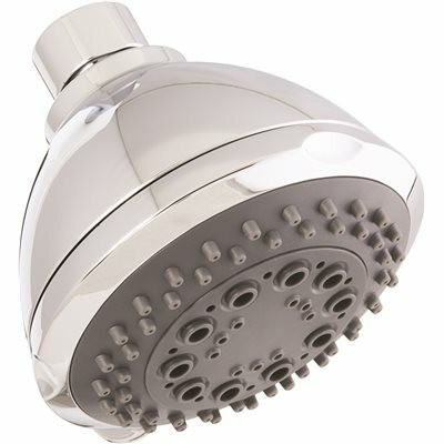 Seasons 3.5 In. Round 5-Function 1.8 GPM Fixed Showerhead, Chrome