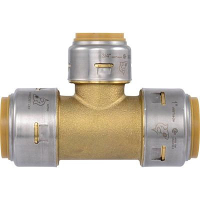 Sharkbite Max Push-Fit Tee - 1" X 1" X 3/4"