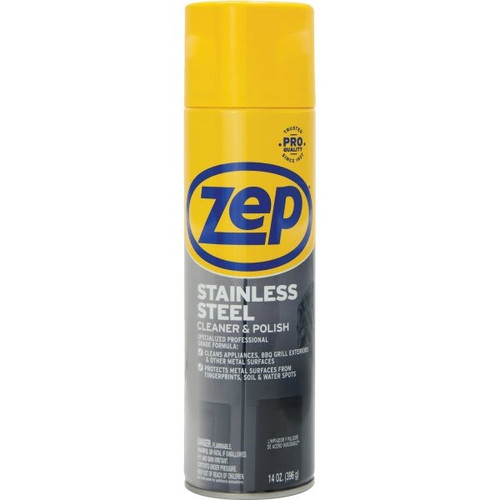 Zep 14 Oz. Aerosol Stainless Steel Polish, Case Of 4