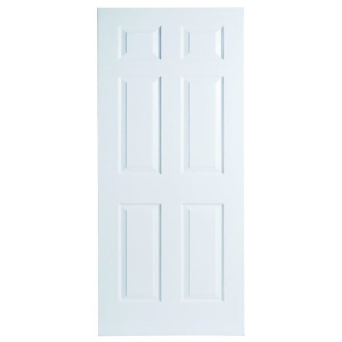 Masonite 26 In. X 80 In. 1.375 In. Primed 6-Panel Hollow Core Composite Slab Interior Door