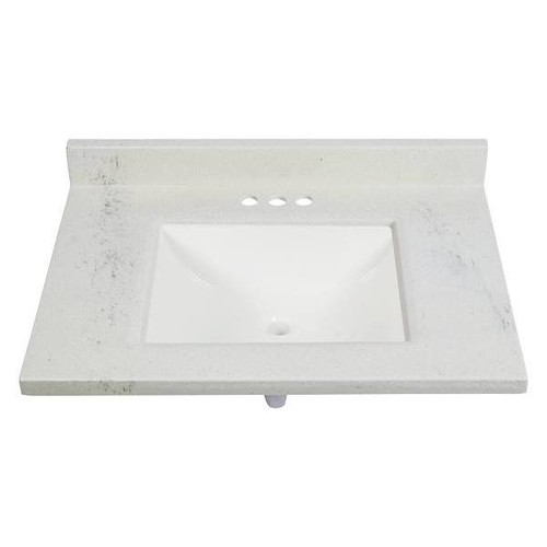 Modular Vanity Tops 31 X 22 Artic Stone Cultured Marble Vanity Top And Bowl