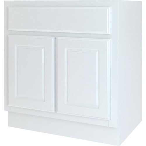 Seasons Bath Vanity Base Cabinet, 30w X 34-1/2h X 21d, White Finish
