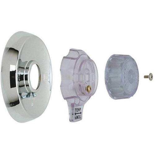 Brasscraft 1-Handle Tub And Shower Faucet Trim Kit For Mixet Valves Chrome/Clear