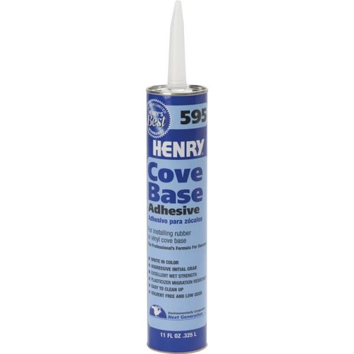 Henry 595 Cove Base Adhesive 11 Ounce