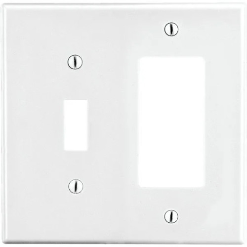Hubbell 2-Gang Square/Toggle Wall Plate (25-Pack)