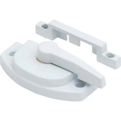 2-1/16" White Window Sash Lock Package Of 2