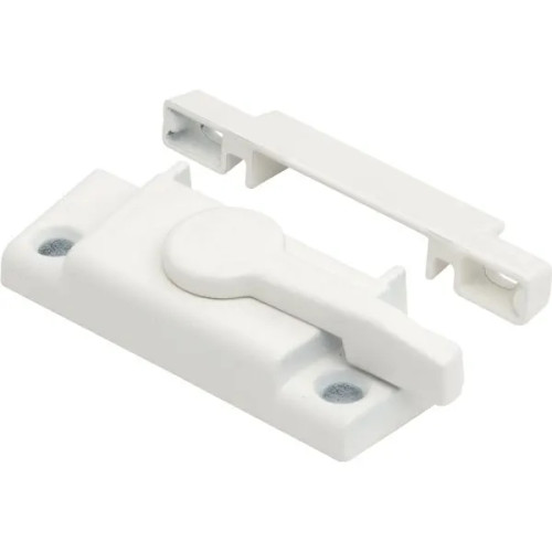 2-1/8" White Window Sash Lock Package Of 2