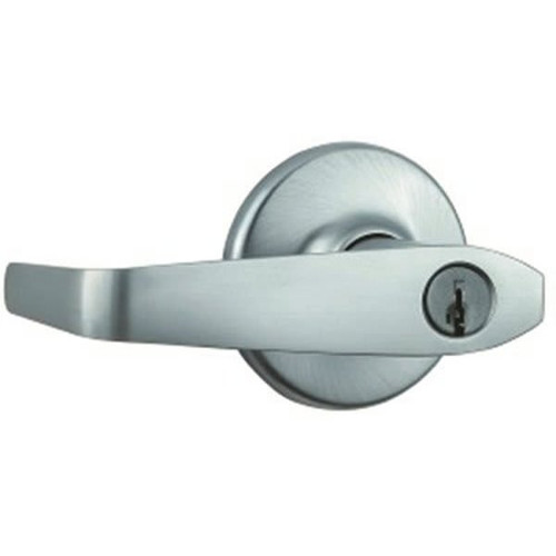 Kwikset Carson Satin Nickel Keyed Entry Door Lever With Smartkey Security