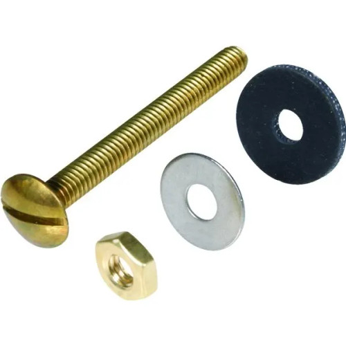 Toilet Tank Bolts And Nuts 5/16" X 3" Solid Brass Package Of 10