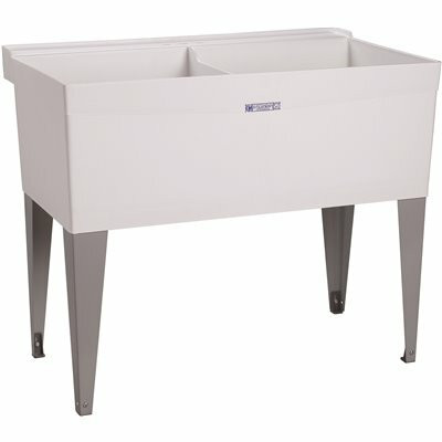 Mustee Utilatub 40 In X 24 In X 33 In Thermoplastic Floor Mount Utility Tub Wht