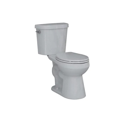 Seasons 2-Piece All-In-One 1.28 GPF Single-Flush Round 17 In. Toilet, Flush Guard, XL Footprint, White, ADA