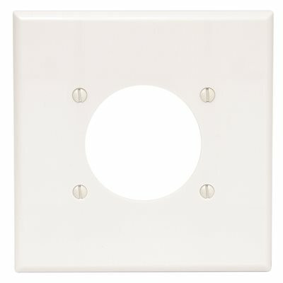 Leviton 2-Gang Single Outlet Wall Plate (White)