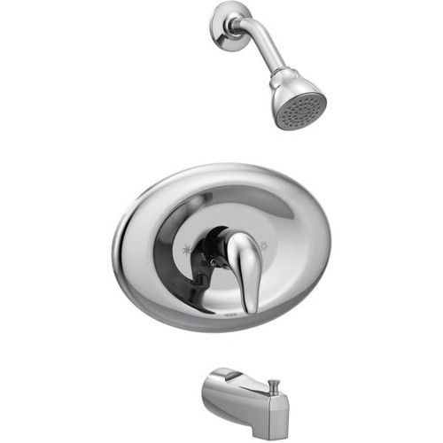 Moen Chateau Single-Handle 1-Spray Tub And Shower Faucet In Chrome Valve Included