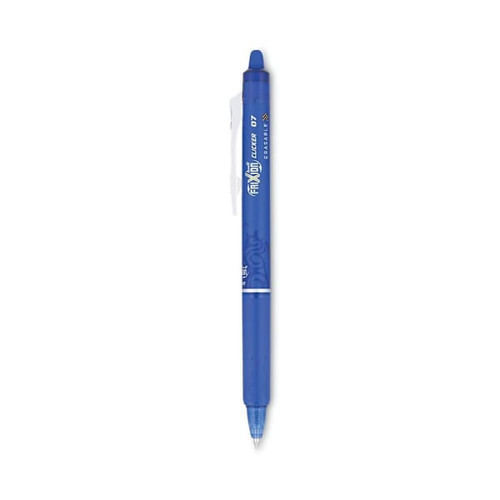 Pilot Frixion Clicker Erasable Gel Pen Fine 0.7 Mm Blue Ink/Brl Package Of 12