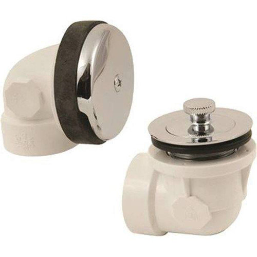 Proplus Lift-And-Turn Waste And Overflow Kit W/ 2-Hole Faceplace