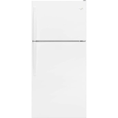 Whirlpool ENERGY STAR 18 cu. ft. 30 In. W Top Freezer Refrigerator, White, ADA