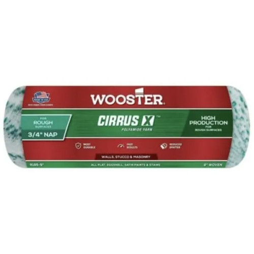 Wooster Pro 9 In. X 3/4 In. Cirrus X Polyamide High-Density Woven Roller