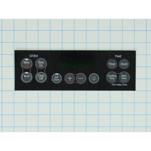 Ge Replacement Control Overlay For Range, Part #wb27k10118