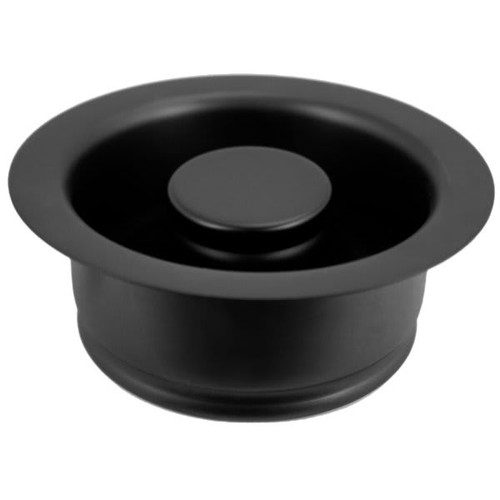 Westbrass 4-1/4" 3-Bolt Mount Waste Disposal Flange And Stopper Matte Black