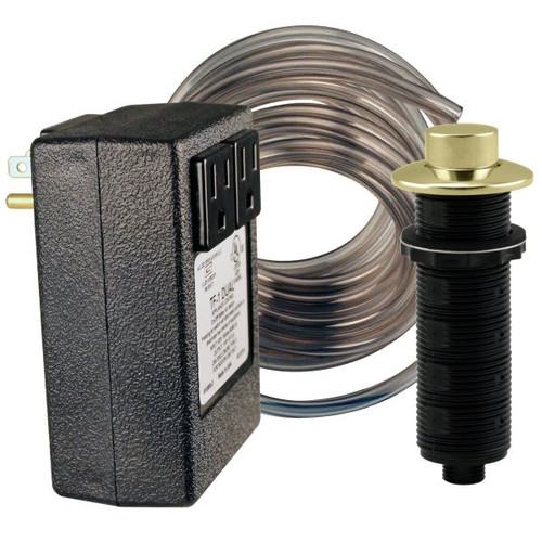 Westbrass Sink Top Air Switch And Dual Outlet Box, Polished Brass