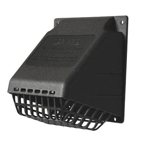 Deflecto Wide Mouth Hood W/ Detachable Bird Guard Black