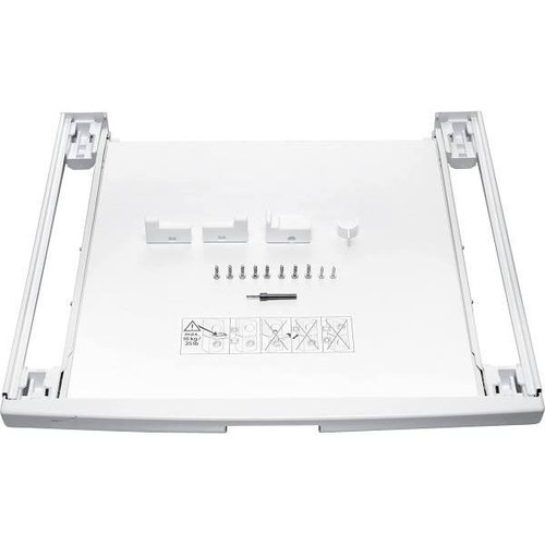 Bosch 24 In. Compact Laundry Stacking Kit With Shelf In White WTZ11400UC