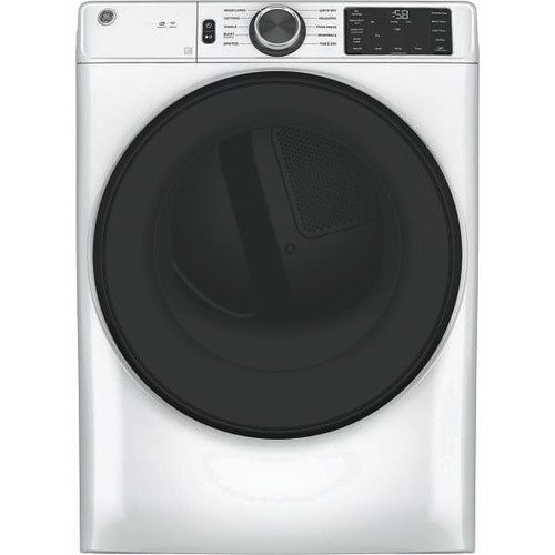 GE Smart 7.8 cu. ft. Electric Dryer, Wh, Long Vent, Sanitize, ENERGY STAR