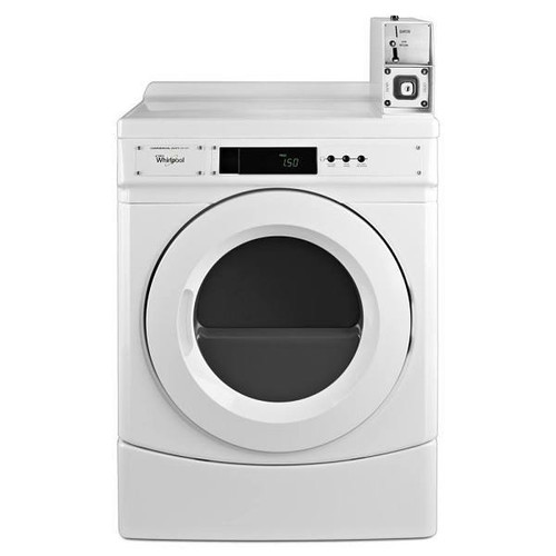 Whirlpool Commercial 27 in. Electric Dryer, Coin Drop Box, ADA