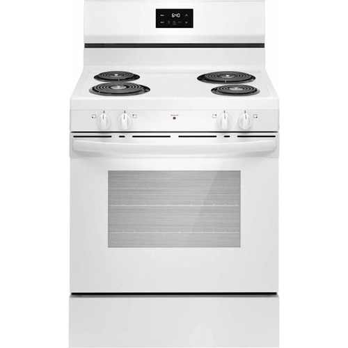 Frigidaire 30 In Freestanding Coil Top Manual Clean Range FCRC3012BW
