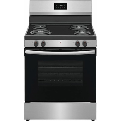 Frigidaire 30 In Freestanding Coil Top Manual Clean Range FCRC3012BS
