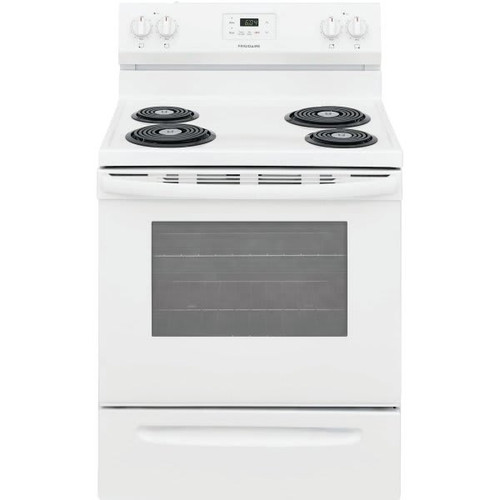 Frigidaire 30" Electric, Coil Range W/ 4.8 Cu Ft, White