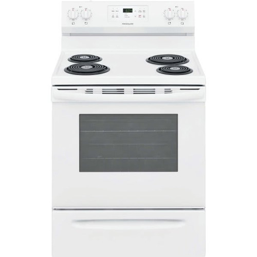 Frigidaire 30" Electric, Coil Range W/ 5.3 Cu Ft, White