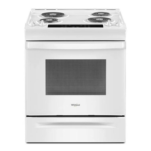 Whirlpool 30 In. 4.8 Cu. Ft. Coil Electric Freestanding Range, Self Clean, White, ADA