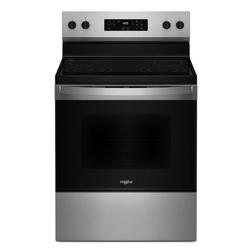 Whirlpool ENERGY STAR 30 In. 5.3 cu. ft. Smooth Electric Freestanding Range, Self Clean, Stainless Steel