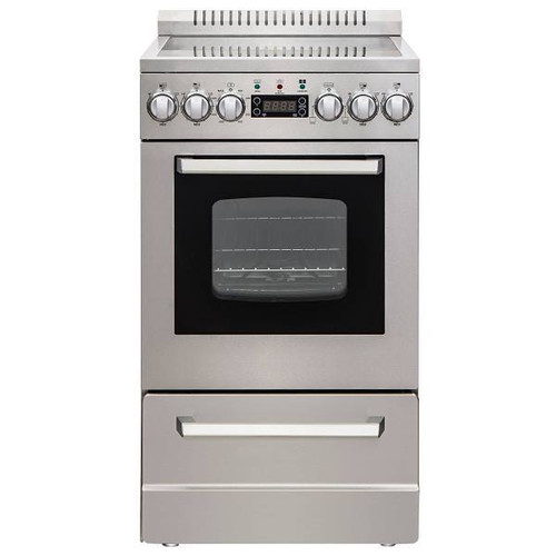 Avanti PRO Elite Series 20 In. 2.0 cu. ft. Smooth Electric Freestanding Range, Manual Clean, Stainless Steel, ADA