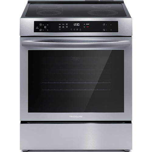 Frigidaire 30" 5.3 Cu. Ft. 4-Burner Element Slide-In Electric Range With Induction Cooktop, Stainless Steel