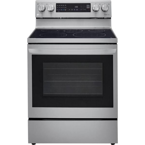Lg 6.3-Cu Ft Electric Smart Range With Instantiate And Air Fry, Stainless Steel