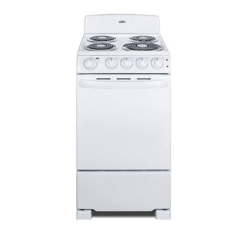 Summit Appliance 20 Inch Wide Electric Range In White Finish Re203w