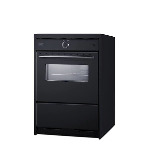 Summit Appliance 24" Wide Slide-In Style 220v Electric Range In Black