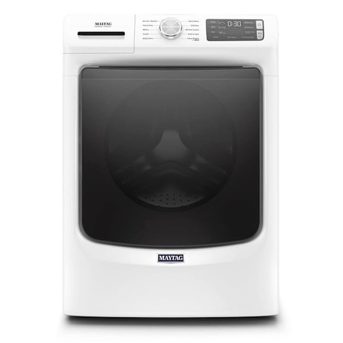 Maytag ENERGY STAR Commercial 4.5 cu. ft. Stackable Front Load Washing Machine, Steam And 12-Hr Fresh Hold, White, ADA