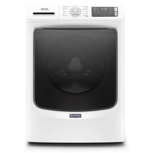 Maytag ENERGY STAR Commercial 4.8 cu. ft. Stackable Front Load Washing Machine, Steam And 16-Hr Fresh Hold, White, ADA