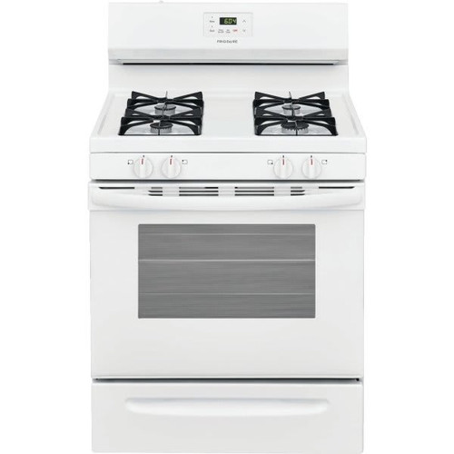 Frigidaire 30" 5.0 Cu. Ft. 4-Burner Freestanding Gas Range With Low Simmer Burner, White