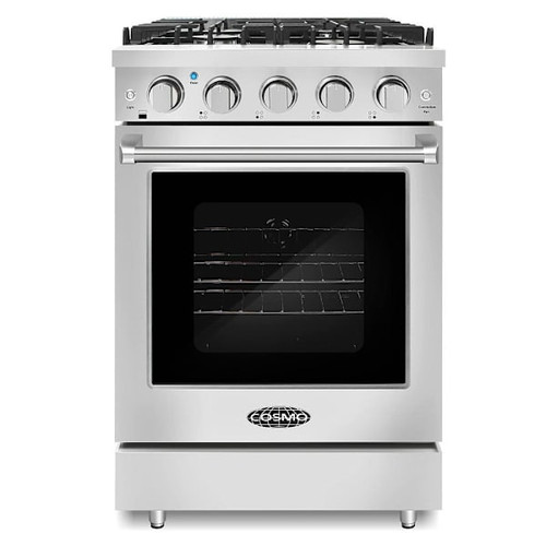 Cosmo 24" Haven Collection 3.73 Cu Ft Gas Range Convection Oven Ss