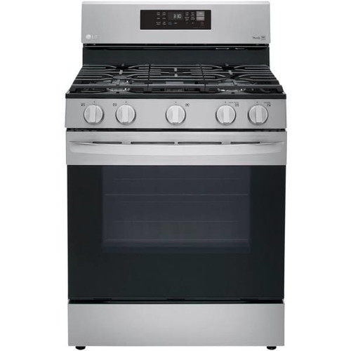 Lg 5.8-Cu. Ft. Gas Convection Smart Range With Airfry, Stainless Steel